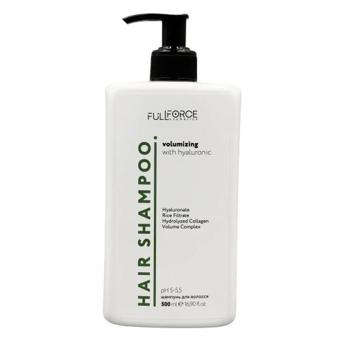 Full Force Шампунь об'єм Hair Shampoo Volumizing with hyaluronic 500